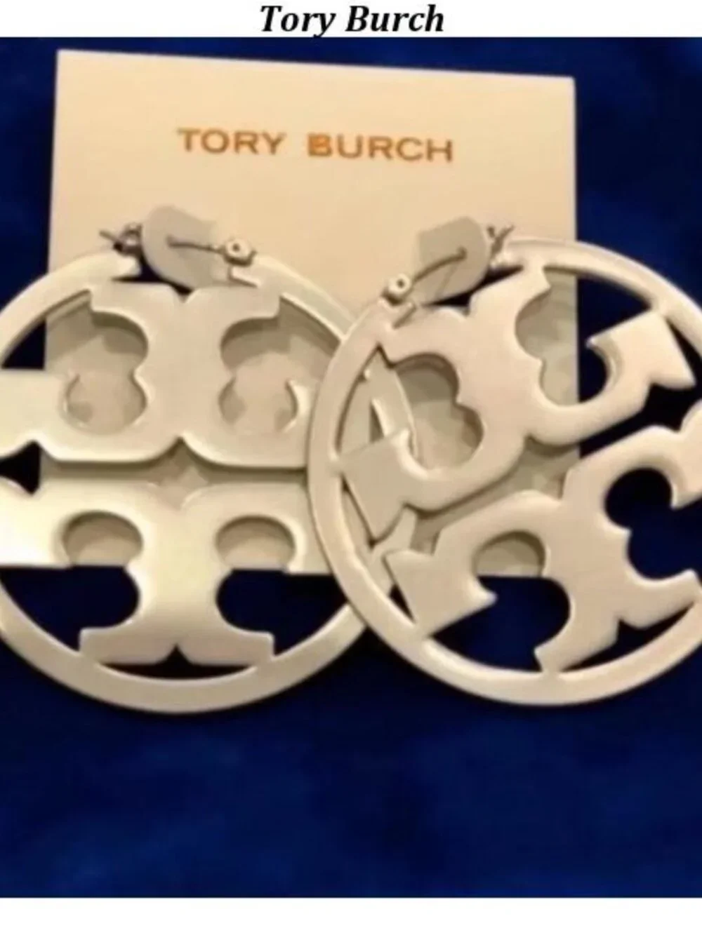 Tory Burch Silver hoop earrings